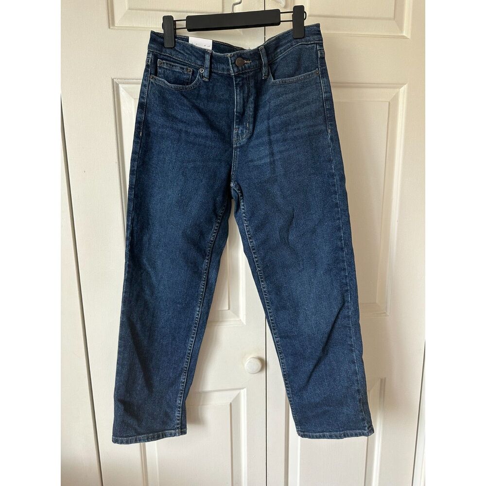 Indigo Straight Leg Mom Jeans Size 8